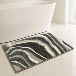 Buy Amazon Brand - Umi Canada MultiWaves 2400 GSM Microfiber Bath Mat ...
