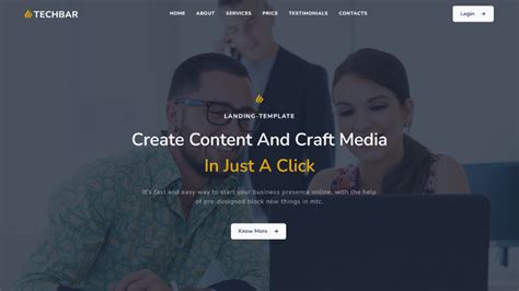 Techbar - Landing | Themesdesign