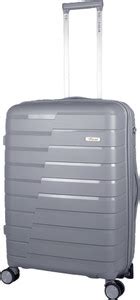 F Gear PPS27 Light Grey Medium Expandable Check-in Suitcase 8 Wheels ...
