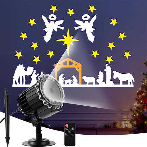 Meonum Christmas Nativity Scene Projector Lights India | Ubuy