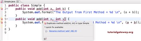 Image result for Method Overloading in Java Simple Program