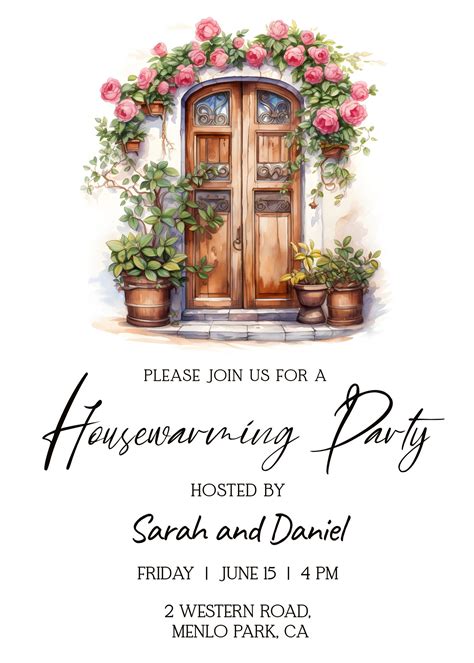 Housewarming Invitation Editable Template, House Warming Party Digital ...