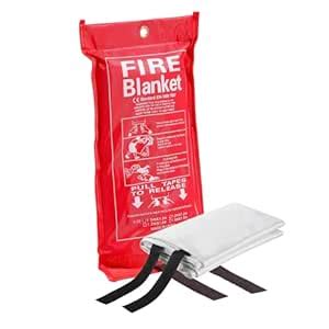MOSHTU Fire Blanket for Kitchen and Emergency, Fiberglass Safety Cover ...