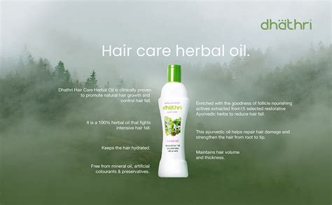Buy Dhathri Hair Care Herbal Oil | Ayurvedic Oil for Hair Growth | 100 ...