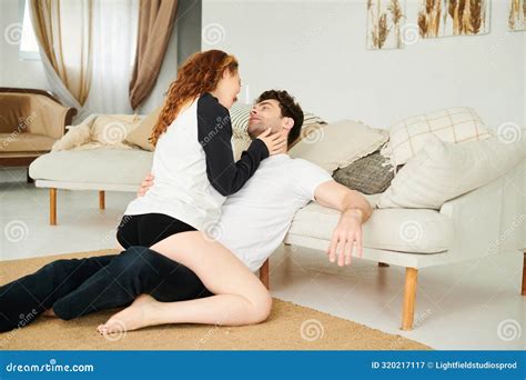 A man and a woman lie stock image. Image of connection - 320217117