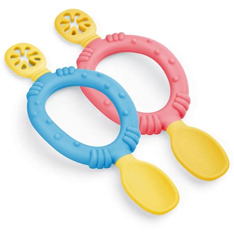 Amazon.com: Vicloon 2 PCS Silicone Feeding Spoons, Silicone Baby Spoons ...