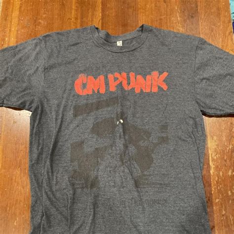 CM Punk shirt Large #cmpunk #wwe #aew #roh #nxt - Depop