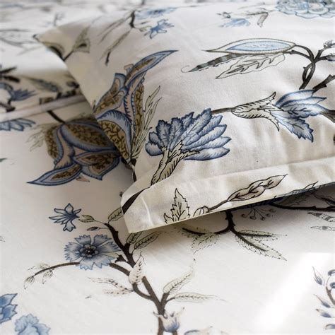 Aurora All over Printed King Sized Bedsheet-Blue – Saga Jaipur