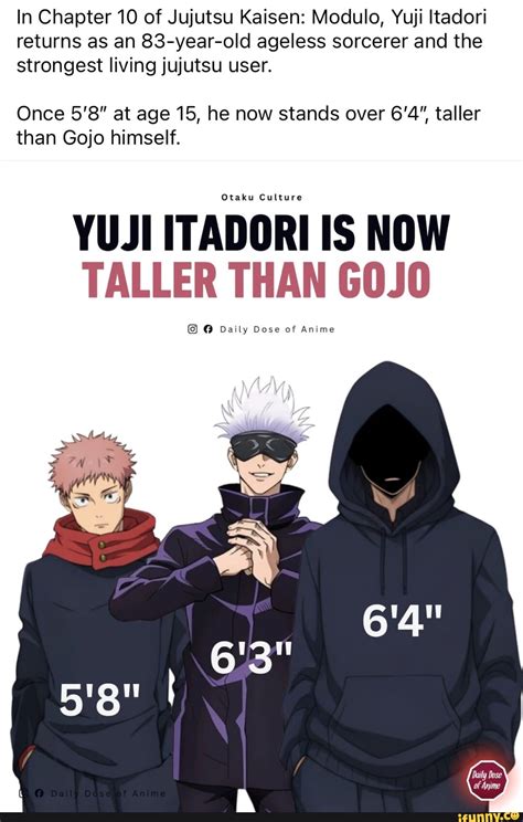 In Chapter 10 of Jujutsu Kaisen: Modulo, Yuji Itadori returns as an 83-year-old ageless sorcerer ...