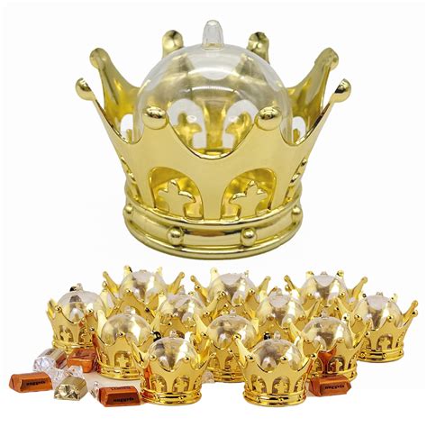 Buy JCHB 12 Pieces Fillable Gold Crown with Dome Party Favors Online at ...