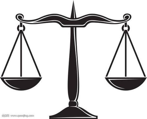 法律天平简笔画带颜色-天马图吧