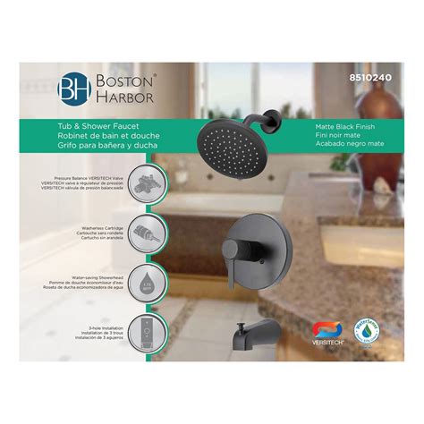 Boston Harbor F1A1F507BL Faucet, 1.75 gpm at 80 psi GPM (L/MIN) PSI ...