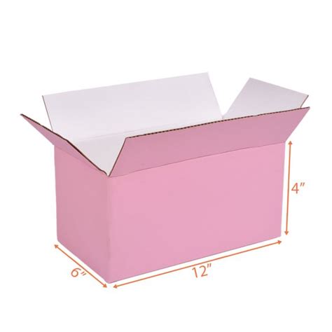 12X6X4 Pink Packing Box | Buy Corrugated Boxes Online