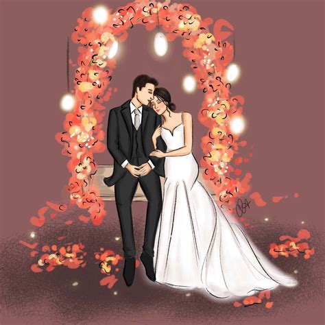illustration wedding invitation