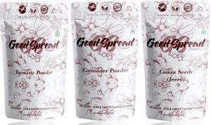 GoodSpread Organic Spices, Masala Combo of Turmeric Powder, Coriander ...