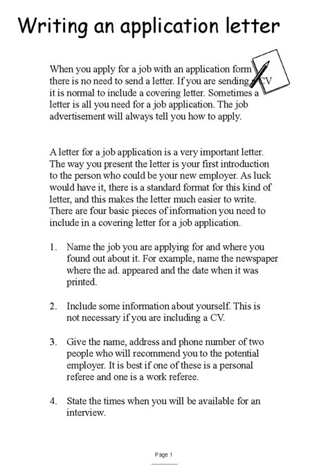 Letter of application 01 application letter - Writing an application ...