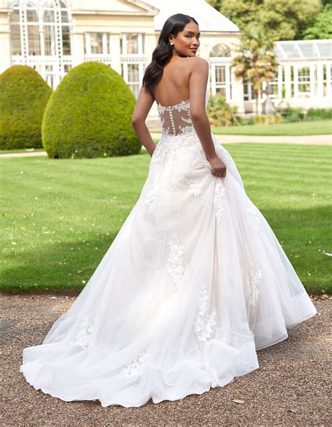 Illusion back wedding dress 60 photos - Vianawedding.com