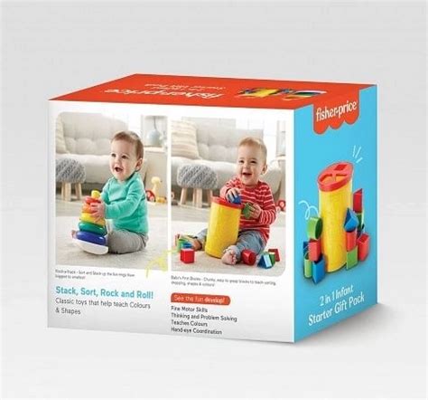 Buy Fisher-Price 2-in-1 Infant Starter Giftpack for Kids age 0M ...
