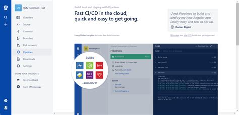 Bitbucket Pipelines 的图像结果