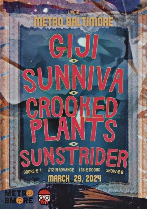 GIJI w/ Sunniva, Crooked Plants and Sunstrider @ Metro Baltimore , 1700 ...