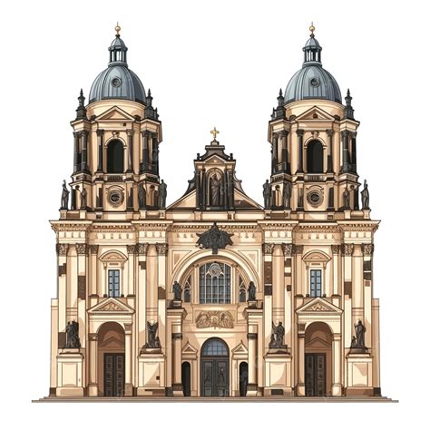 Germany Famous Building Landmark Travel, Landmark, Famous, German PNG ...