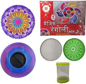 JIG'sMART Magic Rangoli Making Tools Kit with Stencils Rangoli Maker ...