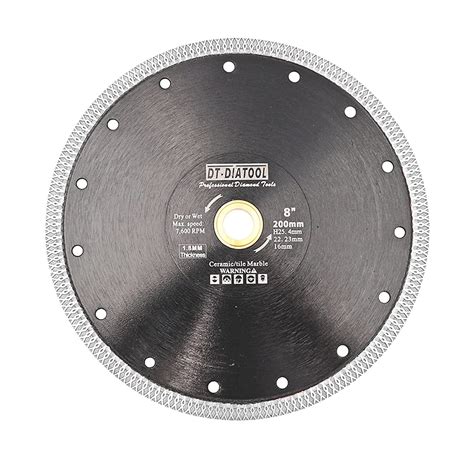 DT-DIATOOL Diamant Trennscheibe 200 mm x 25,4 mm/22,23 mm/16mm ...
