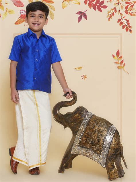 Boys Solid Colour Shirt and Dhoti Set – SETHUKRISHNA