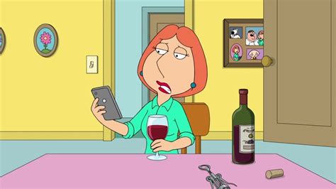 Family Guy - Lois likes to drink wine, looking at old photos of herself ...