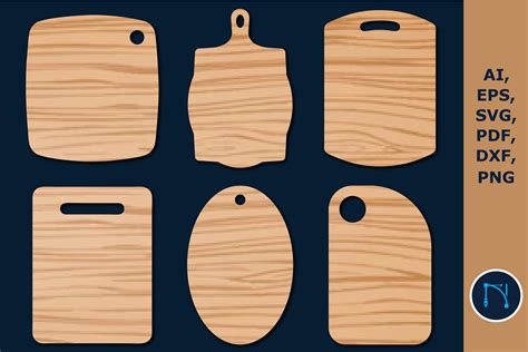 Best 25+ Free Wooden Cutting Board Vector Design Set