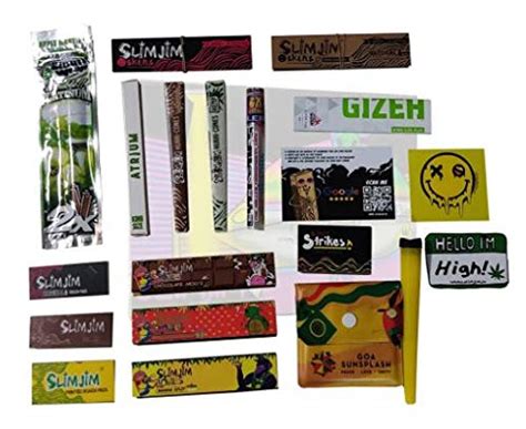 Buy Slimjim OG Happy Box Rolling Papers, Cyclones and Doob Tube (Pack ...