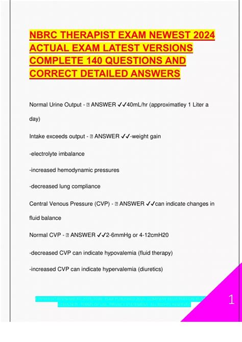 NBRC Therapist Exam 2024/2025 – 140 Real Questions with Correct ...