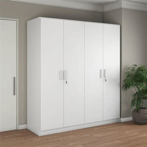Nilkamal Max 4 Door Engineered Wood Wardrobe Without Mirror with 13 ...