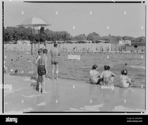 Saxon Woods Bathing Pool, White Plains, New York. From west toward bath ...