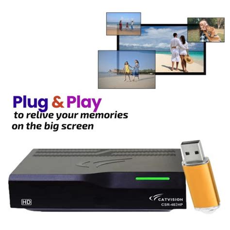 Catvision DD FreeDish DTH MPEG4 HD Set Top Box for 115+ FREE TV ...