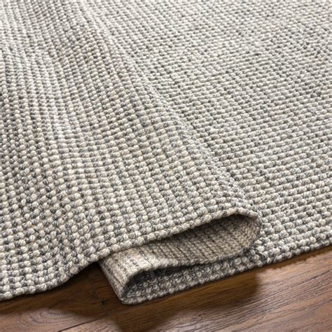 Hand Woven Rebecca Black and White Striped Recycled Pet Yarn Rug