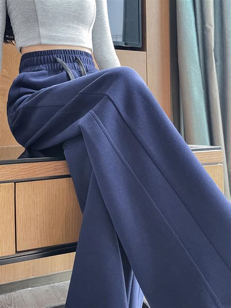 Shop Navy Blue Cozy Drawstring Joggers - for Women | OUTZIDR | Gen-Z Style