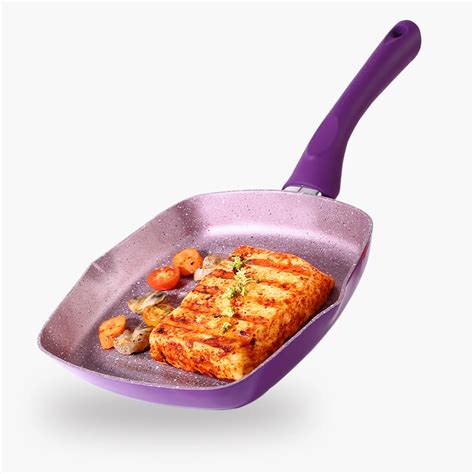 Buy Wonderchef Royal Velvet 24cm Grill Pan | Soft-Touch Handles |Non ...