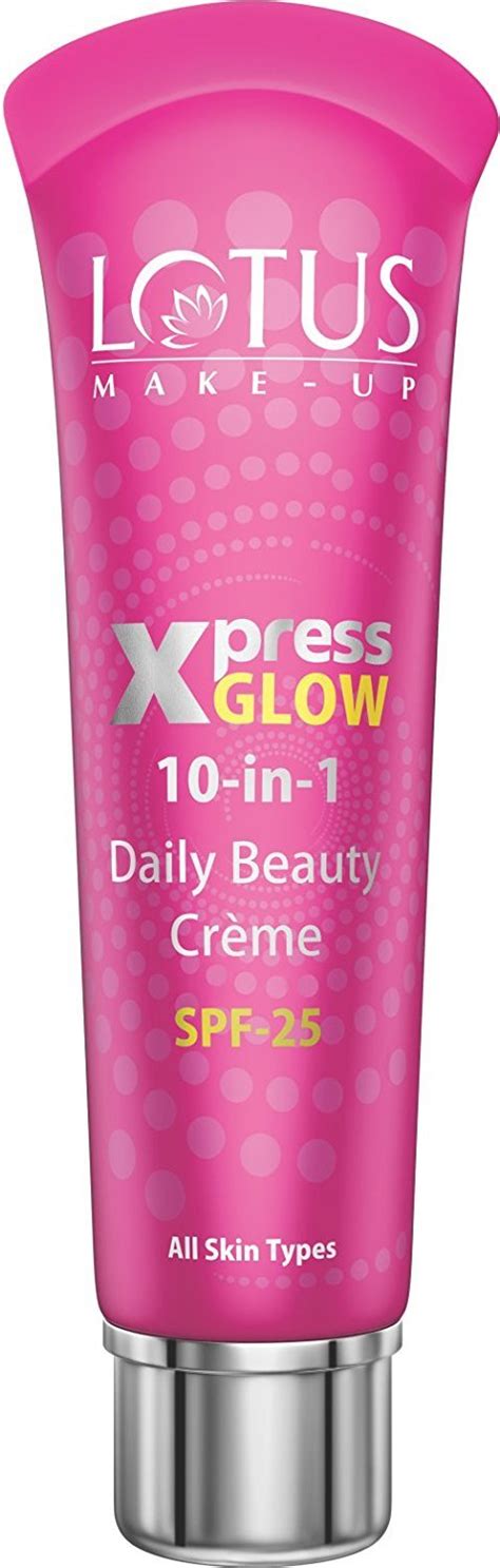 Lotus Herbals Make-up Xpress Glow 10 in 1 SPF 25 Daily Beauty Cream ...