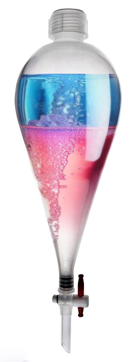 Eisco 500mL Polypropylene Separatory Funnel - Ungraduated - PP Stopcock ...