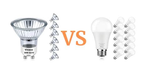 Image result for LED vs Halogen Light Bulbs