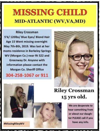 Missing Teen Riley Crossman WV | BabyCenter