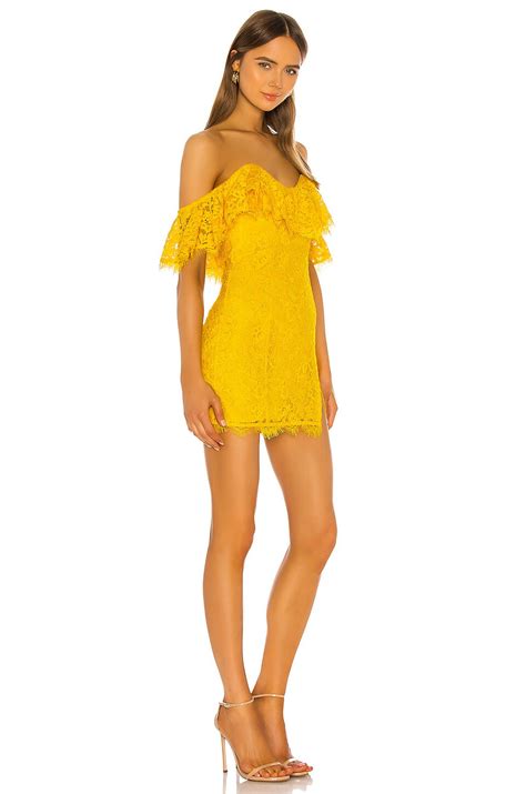 Michael Costello x REVOLVE Shera Mini Dress in Yellow | REVOLVE