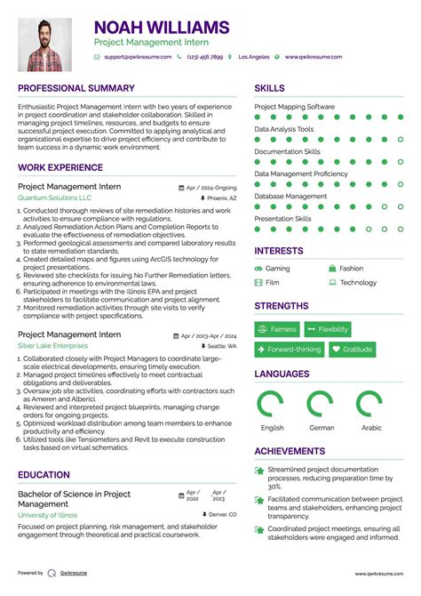 10+ Project Management Intern Resume Samples & Templates for 2025