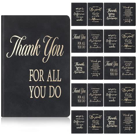20 Pcs Thank You Gifts Leather Journal Notebook Bulk A5 Notepad ...