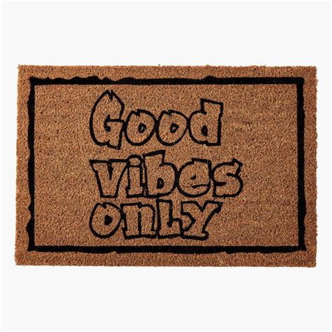 Buy Stencila Good Vibes Only Coir Printed Doormat - 60x40cm from Home ...