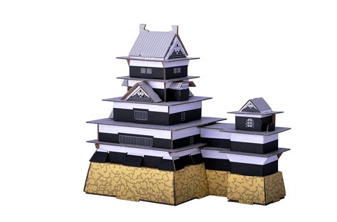 Buy hacomo Japan Castle Matsumoto Castle Cardboard Craft Online at ...