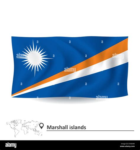Flag of Marshall Islands - vector illustration Stock Vector Image & Art ...