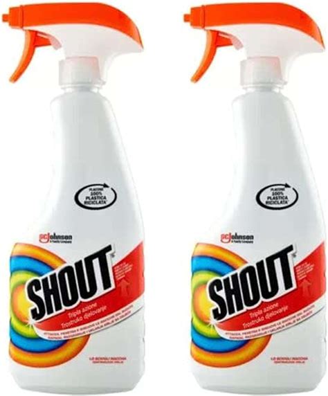 Shout Stain Removing Spray 500ml (Pack of 2) | Laundry Stain Remover ...