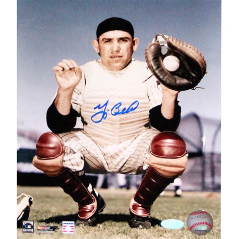 MLB New York Yankees Yogi Berra Signed Color in Catcher's Uniform ...